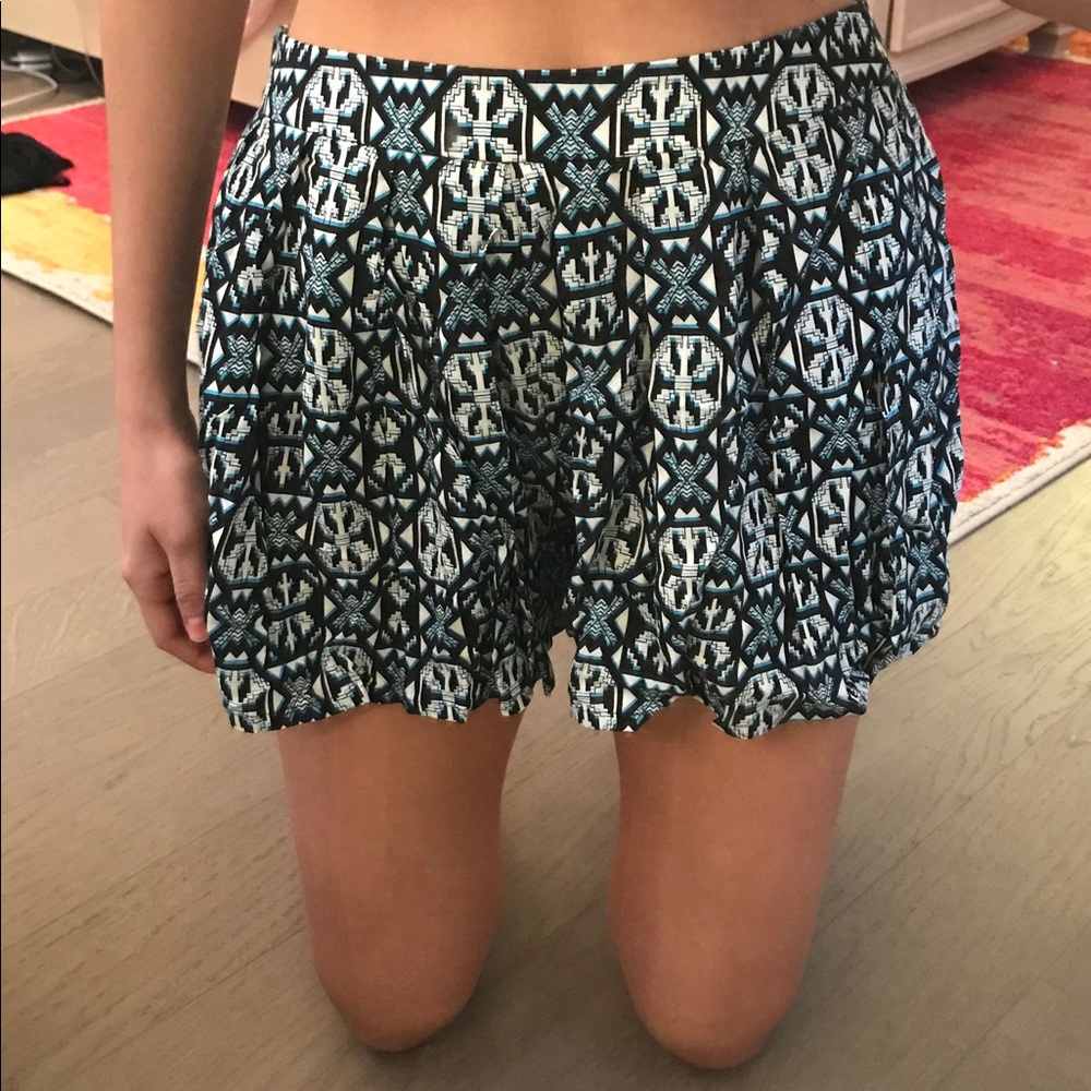Patterned Flowy Shorts
